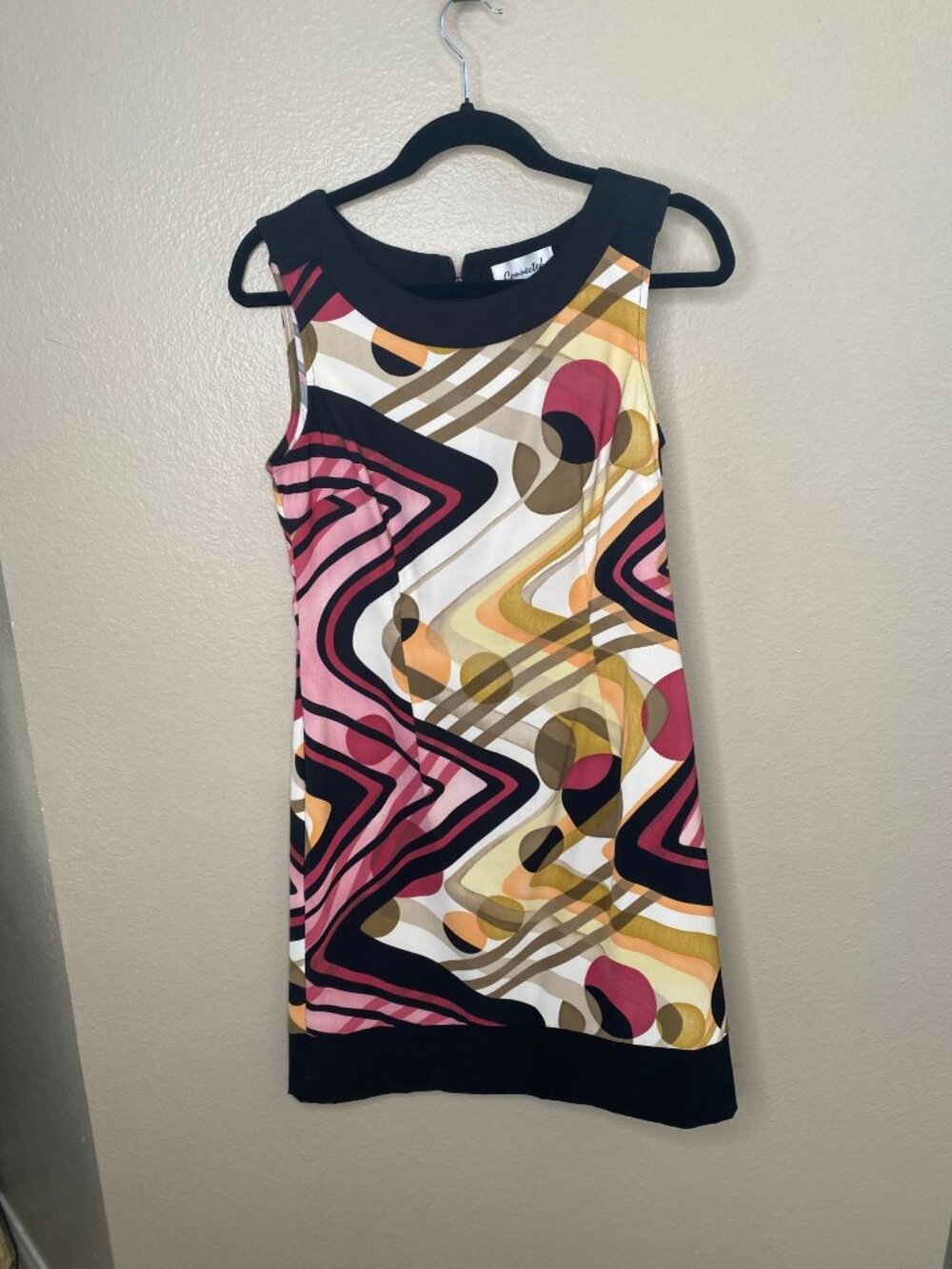 Connected Womens Geometric Print Sleeveless Dress 10 Multicolor Modern Style